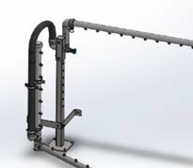 Düsenstock höhenverstellbar je Düsensystem