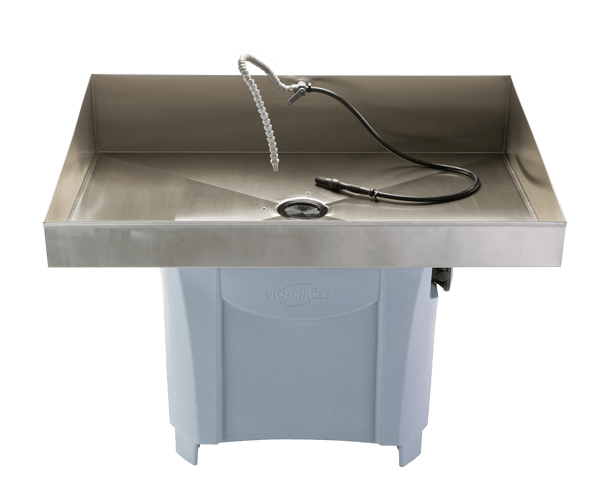 Edelstahlaufsatz mit Tragkraft 250 kg